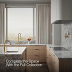 KOHLER K-REC22745-SD-2MB Semi-Professional Kitchen Faucet with Soap Dispenser/Lotion Dispenser, Commercial Kitchen Sink Faucet with Pull-Down Sprayhead, Vibrant Brushed Moderne Brass