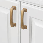 COTYKILEY 10 Pack 3Inch(76mm) Antique Brass Kitchen Cabinet Handles Cabinet Pulls Vintage Drawer Pulls Aged Gold Bronze Kitchen Cabinet Hardware