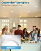 Sunco 24 Pack 4 Inch LED Recessed Light, Ceiling Canless Recessed Lights, Baffle Trim Ultra Thin, 850 LM, 10W, 5000K Daylight, Dimmable, Wafer Thin with Junction Box