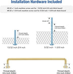 JOY DECOR Cabinet Pulls – 7-1/2 Inch Hole Center, Brushed Brass, 5 Pack, Zinc Alloy Cabinet Handles for Drawers & Cupboard – Vintage Style Hardware for Kitchen, Bathroom, Dresser, Furniture Makeover
