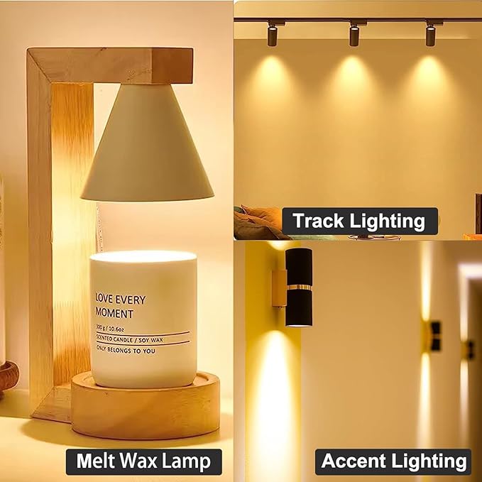 Vinaco GU10 Bulb, 6 Pack Halogen 120V 35W, Dimmable, MR16 GU10 Light Bulb with Long Lasting Lifespan, gu10+c for Track&Recessed Lighting, Gu10 Base Bulb, 35W MR16/FL/GU10, Warm White