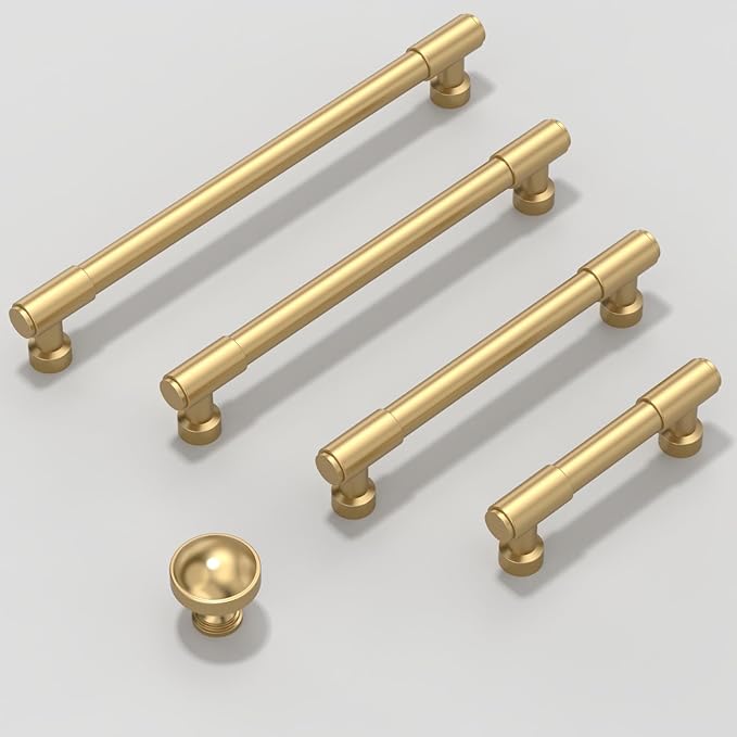 10 Pack Champagne Bronze Cabinet Pulls 10 Inch(254mm) Kitchen Cabinet Handles Cabinet Hardware for Drawer Pulls