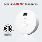 SITERLINK Smoke Detectors 10 Year Battery Operated,UL217-9th Listed Smoke Alarm with Test-Silence Button,Photoelectric Sensor Fire Alarms Smoke Detectors with LED Lights for Home, GS525A (12 Pack)