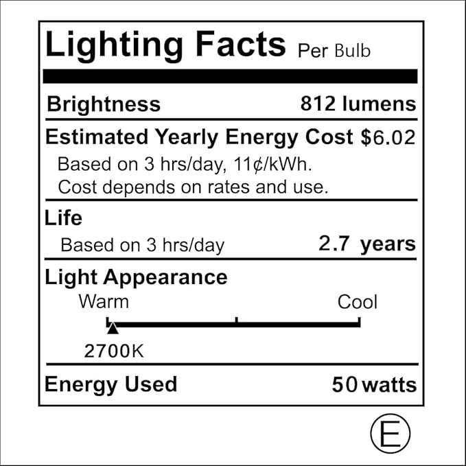 MR16 Halogen Light Bulbs 50W 12V 2 Pin GU5.3 Base Dimmable, Spot Light Bulbs, Indoor Spot 50W MR16 Bulbs with Clear Glass Cover, 6 Pack