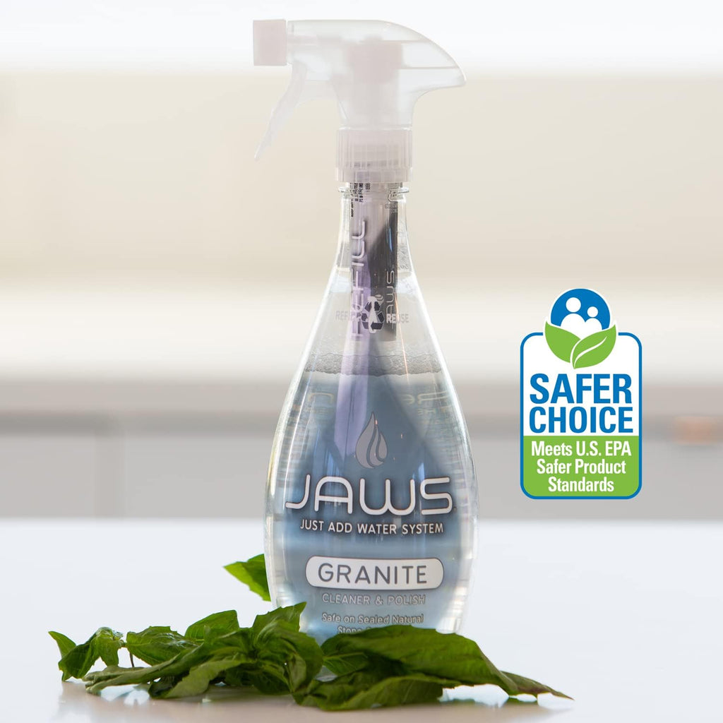 JAWS Granite Cleaner & Polish Refill Pods. Box of 24. Refillable Cleaning Supplies.