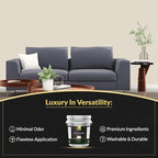 EVOLVE Signature Paint & Primer: Luxury Paint & Primer for Indoor & Outdoor Surfaces, Minimal Odor, Satin Sheen (Canvas White, 5 Gallon)