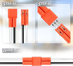 Zhengmy 10 Pcs E26 Socket Adapter, Medium Base Male Screw in Light Socket Pigtail for LED Recessed Lights