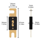 80A ANL Fuse 80 Amp Inline Blade Fuses 32V for Car Audio Inverter Automotive Stereo (Pack of 3 pcs)