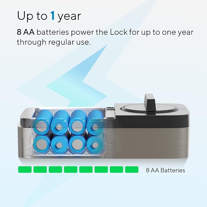 ULTRALOQ Bolt Fingerprint WiFi Smart Lock with Handle Lever Set, Front Door Lock Set, Keyless Entry Deadbolt with Fingerprint, App Remote Control, Keypad, Auto Unlock, 10 Mon. Battery, BHMA Certified