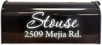 VWAQ Mailbox Decals Personalized Address Labels House Numbers and Vinyl Letters For Outside Custom Lettering Stickers - CMB1 (19 Inch X 9 Inch, Reflective White)