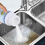 2025 Upgrade Sink Drain Cleaner, Sink and Drains Cleaner, Multi-functional Sink and Drain Cleaner Powder Cleaning, Drains Foam Cleaner, Powerful Pipe Dredging Agent for Kitchen Toilet (2Pcs)