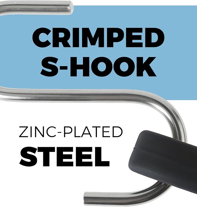 Bungee Cords with Hooks 31" – Heavy Duty Rubber Straps for Trucks, Tarp Tie Downs & Cargo, Outdoor Bungee Straps with Hooks, 10 Pack, 180 lbs Load