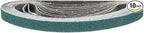 3/8 x 13 Inch Sanding Belt, 10 Pcs 80 Grit Zirconia Knife Sharpener Belts Work Sharpening for Belt Sander Knife Carving Tool Metal Working