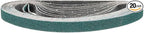 1/2 x 18 Inch Sanding Belt, 20 Pcs 80 Grit Zirconia Knife Sharpener Belts Work Sharpening for Belt Sander Knife Carving Tool Metal Working