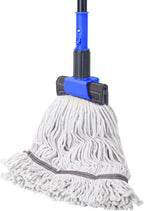 KeFanta Heavy Duty Mops for Floor Cleaning,60" Commercial Industrial Mop with Long Handle, Looped-End String Cotton Wet Mop for Home, Kitchen, Garage, Office and Concrete/Tile Floor