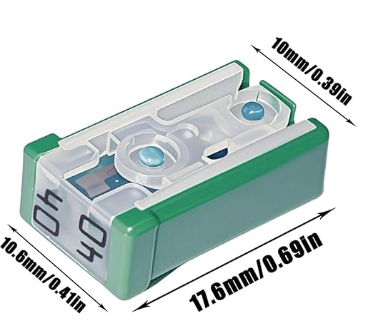 10 Pcs 0695040.PXPS Slotted MCASE Cartridge Fuse, 40A, 32V