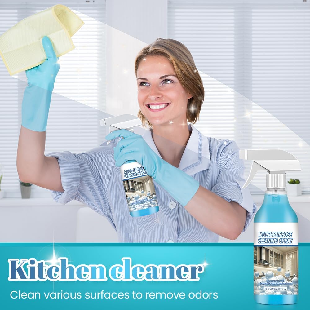 2026 New Spray Splash Cleaner, Purpose Cleaning Spray, Powerful Degreaser Sprays for Kitchen, Easy to Use Grime Remover for Household Cleaning, Convenient Handheld Cleaner for Home Family (3)