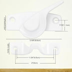 Metal Window Lock Replacement for Andersen Window Parts, Work with 200 Series Narroline Or 400 Series Tilt-Wash Double-Hung Window, White Sash Lock and Keeper