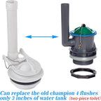 3-Inch Toilet Flush Valve Replacement 2-piece Toilet Tank Parts with Gasket and Bolts Fit for American Standard 738921-100.0070A Easy to Install High Performance Water-Saving