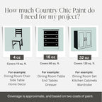 Country Chic All-in-One Chalk Paint for Furniture, Cabinets, Home Decor, Eco-Friendly, Matte Finish, Built-In Primer & Top Coat for Wood, Metal - Dark Roast (Dark Brown) - Quart 32 oz (950 ml)