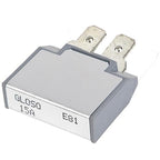 GLOSO Circuit Breaker E81 Long ATC Terminal (w/dimple), T1 Auto Reset (15A)