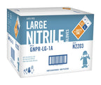 The Safety Zone GNPR-XL-1A Powder Free Blue Nitrile Gloves, Size XL, Case of 1,000