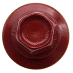 Jake Sales #14 Metal ROOFING SCREWS (250 Count) - 1-1/2" Dark Red Hex Washer Head - Self Tapping Metal to Wood Sheet Metal Roofing Siding Screws - EPDM Washer