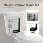 R&T 3-Inch Toilet Flapper Valve Adjustable Flush Volume Toilet Repair Kit for 2-piece Toilet A21026