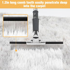 Big Carpet Rake with Long Handle, Making Carpets Fluffy Again, Clean Hair, Let Carpet Restore Softness