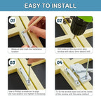 Sliding Window Sash Locks White ZUONAI 2 Pack Cam Sash Locks for Double Hung Window Latch Lock Security Vinyl Window Sash Lock and Keeper Replacement for Vertical and Horizontal Sliding Windows