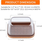 Ezprotekt 24 Pcs Rectangle Clear Silicone Chair Leg Floor Protectors Caps, Rectangle Felt Furniture Pads Covers Cups for Chair Table - Anti- Scratches and No Noise (Fit L :1.3-1.7", W: 0.6-0.9")