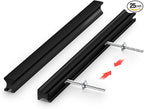 homdiy 25 Pack Adjustable Black Cabinet Pulls 2" to 8.8" (51-224mm) Adjustable Hole Distance Drawer Pulls