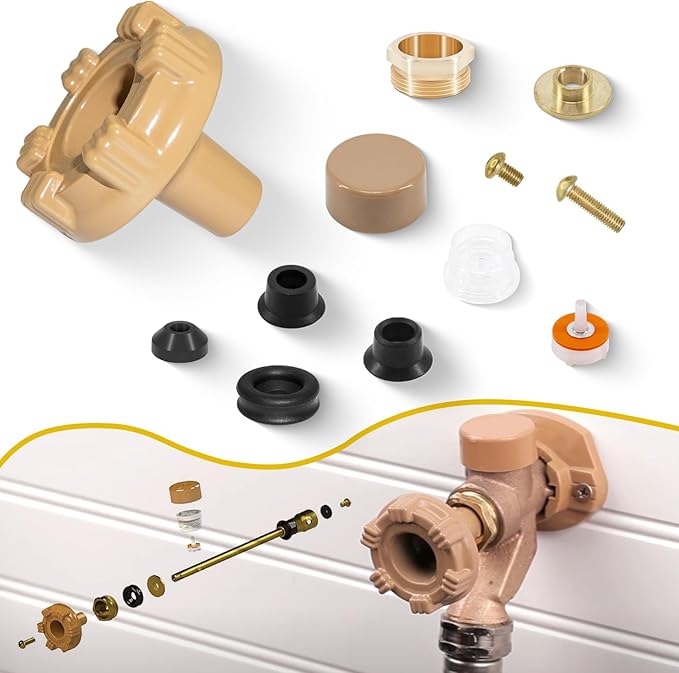 RK-17MH Outside Faucet Repair Kit Metal Handle Compatible with Woodford Model 17