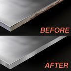 GSCIT Club Silver Edge Banding, 1 1/2 Inch x 25ft Aluminum Brushed Edge Banding PVC Edge Trim for Cabinet Repair Furniture