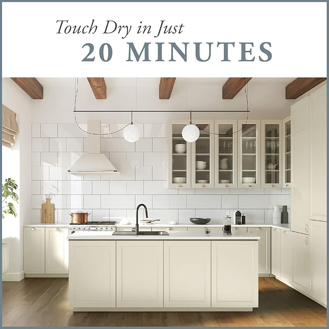 AMY HOWARD AT HOME Chalk-Based One Step Paint for Furniture, Cabinetry, Decor, Finish, and More | No Stripping, Sanding, or Priming | Ultra-Light Base | 32 Ounce | Almond Daze