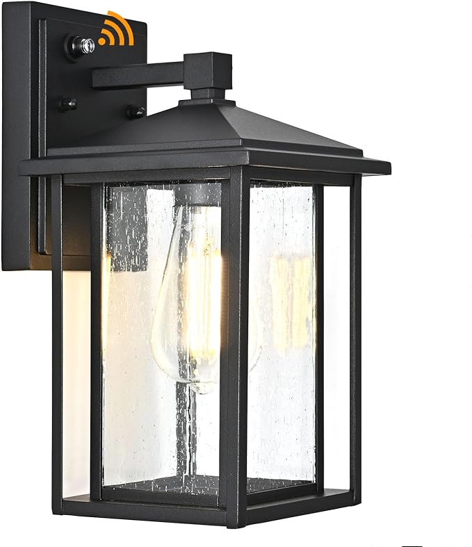 Outdoor Wall Lights Dusk to Dawn Porch Lights Outdoor Wall Sconce Dusk to Dawn Porch Light Fixture Aluminum Waterproof Farmhouse Sconces for Outside Patio House