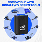 【Upgraded】 CaliHutt 40V 6.0Ah Replacement Battery for Kobalt 40V MAX Battery 2540C-06 High Capacity Lithium-ion Batteries KB440-03 KB2540C-06 KB640-03 KB240-06 for Cordless Power Tools