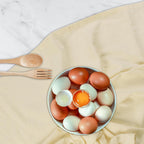 Urban Villa Flour Sack Ivory Kitchen Towels 100% Cotton Highly Absorbent Dish Towels for Bread Proofing Baking Drying Dinnerware Glass Embroidery DIY Projects Zero Lint 27x27 Inches (4 Pack)