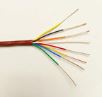 18/8 100ft Thermostat Wire, Solid Copper Wire, 18 Gauge 10 Conductors, ETL Listed CL2 Power Limited Circuit Cable for Indoor/Outdoor Low Voltage Applications Use,Brown