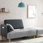 Wood 4 Inch Furniture Legs Set of 4 Round Solid Mid Century Couch Feet Replacement Legs for Sofa Dresser Cabinet Bed Ottoman Home DIY