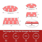 3M Double Sided Adhesive Dots Heavy Duty VHB 1" Diameter 0.02in Thick 40 PCS Clear 4905 Round Sticky Mounting Strong Adhesive Waterproof Foam Tape for Home Office Car Deco
