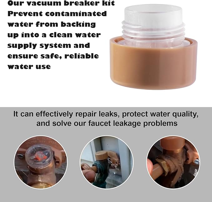 RK-17VB Vacuum Breaker Float Kit for woodford model 17 Wall Faucets repair kit, Anti-Siphon Wall Faucet Repair 4 Pack