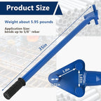 Rebar Bender Metal Bending Tool Manual Hand Operated to 5/8" Bar for Flat Steel and Steel Rod