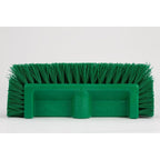 SPARTA Multi-Level Tile Scrub Brush 12" Wide Brush Head, Heavy-Duty Tile Cleaning Brush with End Bristles for Commercial Tiles, Tubs and Floor, Plastic, 12 Inches, Green