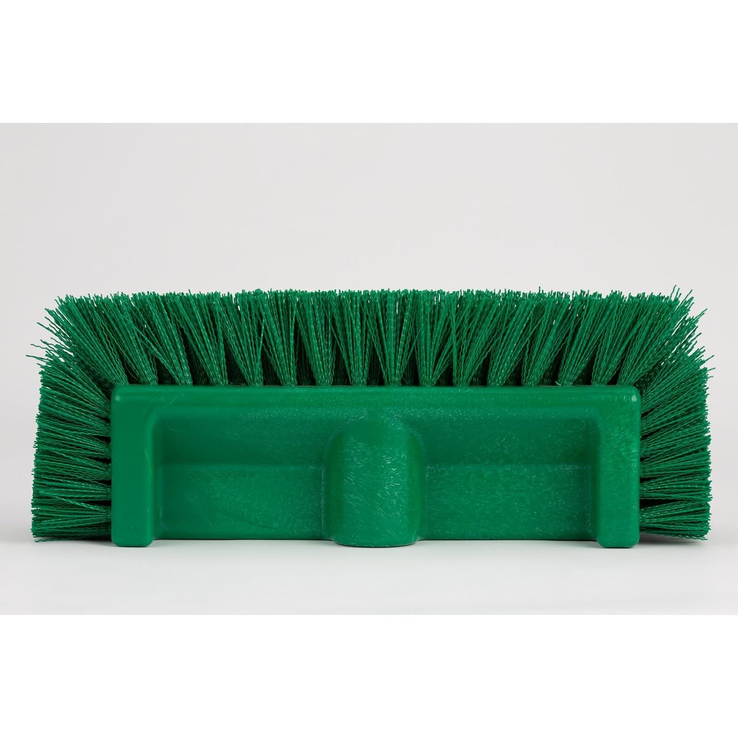 SPARTA Multi-Level Tile Scrub Brush 12" Wide Brush Head, Heavy-Duty Tile Cleaning Brush with End Bristles for Commercial Tiles, Tubs and Floor, Plastic, 12 Inches, Green