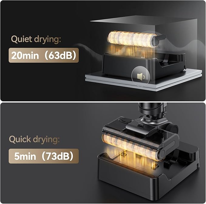 JONR ED12 Pro Max Wet Dry Vacuum Cleaner Cordless, 180°Lay-Flat Smart Vacuum Mop, 167°F Flashdry Self-Cleaning, Dual-Sided Edge, Zero-Tangle for Pet Hair, Lightweight Floor Cleaner for Hard Floor