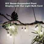 Plug in Pendant Light Cord - 16Ft Hanging Light Kit E26/E27 Light Socket Hanging Lantern Lamp Cord with On/Off Switch,Socket Rings, 2 Pack, Black