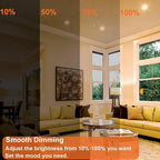 Par30 Flood Light Bulbs, 6-Pack Dimmable Par30 Halogen Bulb 2800K Warm White Flicker Free Par30 Long Neck Halogen 60W Bulb E26 Base for Accent Lighting, Tracking Lighting & Recessed Lighting