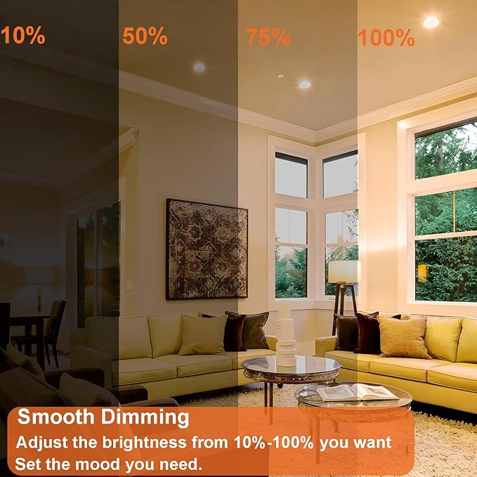 Par30 Flood Light Bulbs, 6-Pack Dimmable Par30 Halogen Bulb 2800K Warm White Flicker Free Par30 Long Neck Halogen 60W Bulb E26 Base for Accent Lighting, Tracking Lighting & Recessed Lighting