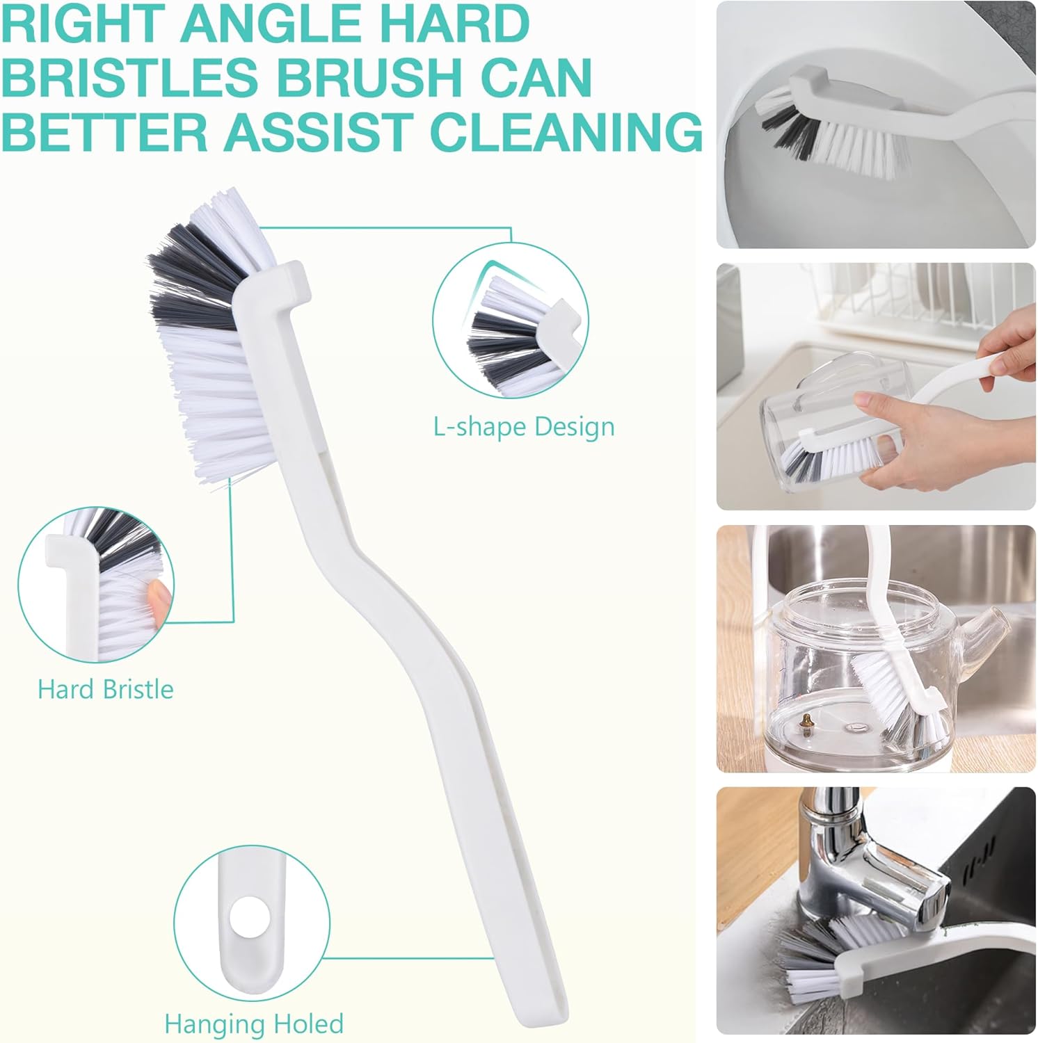 12Pcs Crevice Cleaning Brush Set,Hard Bristle Cleaning Supplies for Deep Cleaning Gap,Home Essentials,Bathroom Scrub Cleaner Brushes Tools for Household Use,Kitchen,Toilet,Window